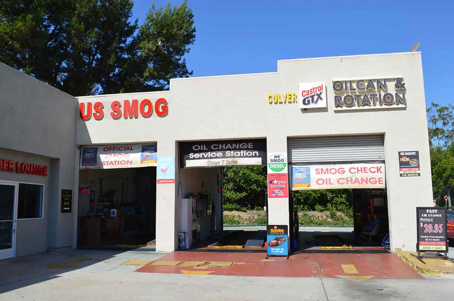 Inside the US Smog Check station
