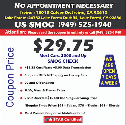 Smog testing equipment at US Smog Check